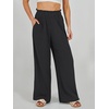 image:imageANRABESS Womens Linen Pants 2026 Summer Casual Loose Wide Leg Palazzo Pants High Waist Flowy Beach Trousers Work OutfitsBlack