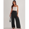 image:imageANRABESS Womens Linen Pants 2026 Summer Casual Loose Wide Leg Palazzo Pants High Waist Flowy Beach Trousers Work OutfitsBlack