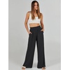 image:imageANRABESS Womens Linen Pants 2026 Summer Casual Loose Wide Leg Palazzo Pants High Waist Flowy Beach Trousers Work OutfitsBlack