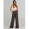 image:imageANRABESS Womens Linen Pants 2026 Summer Casual Loose Wide Leg Palazzo Pants High Waist Flowy Beach Trousers Work OutfitsCoffee