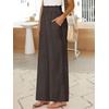 image:imageANRABESS Womens Linen Pants 2026 Summer Casual Loose Wide Leg Palazzo Pants High Waist Flowy Beach Trousers Work OutfitsCoffee