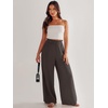image:imageANRABESS Womens Linen Pants 2026 Summer Casual Loose Wide Leg Palazzo Pants High Waist Flowy Beach Trousers Work OutfitsCoffee