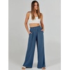 image:imageANRABESS Womens Linen Pants 2026 Summer Casual Loose Wide Leg Palazzo Pants High Waist Flowy Beach Trousers Work OutfitsDeep Blue