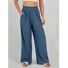image:imageANRABESS Womens Linen Pants 2026 Summer Casual Loose Wide Leg Palazzo Pants High Waist Flowy Beach Trousers Work OutfitsDeep Blue