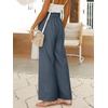 image:imageANRABESS Womens Linen Pants 2026 Summer Casual Loose Wide Leg Palazzo Pants High Waist Flowy Beach Trousers Work OutfitsGrey Blue