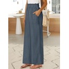 image:imageANRABESS Womens Linen Pants 2026 Summer Casual Loose Wide Leg Palazzo Pants High Waist Flowy Beach Trousers Work OutfitsGrey Blue