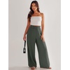 image:imageANRABESS Womens Linen Pants 2026 Summer Casual Loose Wide Leg Palazzo Pants High Waist Flowy Beach Trousers Work OutfitsGrey Green