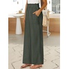 image:imageANRABESS Womens Linen Pants 2026 Summer Casual Loose Wide Leg Palazzo Pants High Waist Flowy Beach Trousers Work OutfitsGrey Green