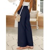 image:imageANRABESS Womens Linen Pants 2026 Summer Casual Loose Wide Leg Palazzo Pants High Waist Flowy Beach Trousers Work OutfitsNavy Blue