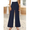 image:imageANRABESS Womens Linen Pants 2026 Summer Casual Loose Wide Leg Palazzo Pants High Waist Flowy Beach Trousers Work OutfitsNavy Blue