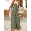 image:imageANRABESS Womens Linen Pants 2026 Summer Casual Loose Wide Leg Palazzo Pants High Waist Flowy Beach Trousers Work OutfitsOlive