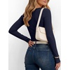 image:imageANRABESS Womens Long Sleeve Henley Tops  Ribbed Knit Shirts Slim Fit Stretchy Soft Breathable Fabric Fall Winter Layer Casual Work Travel VacationEvery Day WearNavy Blue