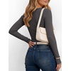 image:imageANRABESS Womens Long Sleeve Henley Tops  Ribbed Knit Shirts Slim Fit Stretchy Soft Breathable Fabric Fall Winter Layer Casual Work Travel VacationEvery Day WearCharcoal