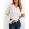 image:imageANRABESS Womens Long Sleeve Henley Tops  Ribbed Knit Shirts Slim Fit Stretchy Soft Breathable Fabric Fall Winter Layer Casual Work Travel VacationEvery Day WearWhite