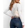 image:imageANRABESS Womens Long Sleeve Henley Tops  Ribbed Knit Shirts Slim Fit Stretchy Soft Breathable Fabric Fall Winter Layer Casual Work Travel VacationEvery Day WearWhite
