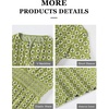 image:imageANRABESS Womens Summer Short Sleeve Maxi Dress 2026 Casual V Neck High Waist ALine Flowy Loose Tiered Boho Long DressesGreen Geometry