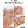 image:imageANRABESS Womens Summer Short Sleeve Maxi Dress 2026 Casual V Neck High Waist ALine Flowy Loose Tiered Boho Long DressesGrey Pink Floral