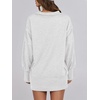 image:imageANRABESS Womens Sweatshirts Oversized Casual Loose Button Up Henley Pullover Top High Low Split 2026 Fall Fashion OutfitsLight Grey