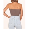 image:imageANRABESS Tube Tops for Women Strapless Twist Knot Corset Rib Knit Slim Fit Medium Stretch Sexy Tank for PartyampGoing OutDeep Khaki