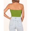 image:imageANRABESS Tube Tops for Women Strapless Twist Knot Corset Rib Knit Slim Fit Medium Stretch Sexy Tank for PartyampGoing OutGreen