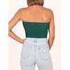 image:imageANRABESS Tube Tops for Women Strapless Twist Knot Corset Rib Knit Slim Fit Medium Stretch Sexy Tank for PartyampGoing OutOpal Green