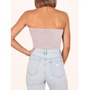 image:imageANRABESS Tube Tops for Women Strapless Twist Knot Corset Rib Knit Slim Fit Medium Stretch Sexy Tank for PartyampGoing OutPink