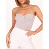 image:imageANRABESS Tube Tops for Women Strapless Twist Knot Corset Rib Knit Slim Fit Medium Stretch Sexy Tank for PartyampGoing OutPink