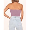 image:imageANRABESS Tube Tops for Women Strapless Twist Knot Corset Rib Knit Slim Fit Medium Stretch Sexy Tank for PartyampGoing OutPurple