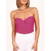 image:imageANRABESS Tube Tops for Women Strapless Twist Knot Corset Rib Knit Slim Fit Medium Stretch Sexy Tank for PartyampGoing OutRose