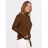 image:imageANRABESS Turtleneck Sweaters for Women Long Sleeve Dressy Casual Soft Knitted Button Pullover Tops 2026 Fall Winter ClothesDeep Caramel
