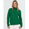 image:imageANRABESS Turtleneck Sweaters for Women Long Sleeve Dressy Casual Soft Knitted Button Pullover Tops 2026 Fall Winter ClothesGreen