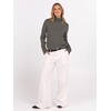 image:imageANRABESS Turtleneck Sweaters for Women Long Sleeve Dressy Casual Soft Knitted Button Pullover Tops 2026 Fall Winter ClothesGrey Khaki