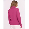 image:imageANRABESS Turtleneck Sweaters for Women Long Sleeve Dressy Casual Soft Knitted Button Pullover Tops 2026 Fall Winter ClothesHot Pink
