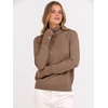 image:imageANRABESS Turtleneck Sweaters for Women Long Sleeve Dressy Casual Soft Knitted Button Pullover Tops 2026 Fall Winter ClothesLight Camel