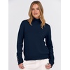 image:imageANRABESS Turtleneck Sweaters for Women Long Sleeve Dressy Casual Soft Knitted Button Pullover Tops 2026 Fall Winter ClothesNavy Blue