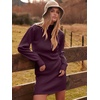 image:imageANRABESS Women Long Sleeve Turtle Mock Neck Rib Knit Stretch Slim Fitted Bodycon Sweater Mini Short Dress 2026 Fall OutfitsDeep Purple