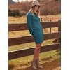 image:imageANRABESS Women Long Sleeve Turtle Mock Neck Rib Knit Stretch Slim Fitted Bodycon Sweater Mini Short Dress 2026 Fall OutfitsDenim Blue