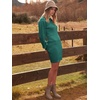 image:imageANRABESS Women Long Sleeve Turtle Mock Neck Rib Knit Stretch Slim Fitted Bodycon Sweater Mini Short Dress 2026 Fall OutfitsGreen