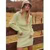image:imageANRABESS Women Long Sleeve Turtle Mock Neck Rib Knit Stretch Slim Fitted Bodycon Sweater Mini Short Dress 2026 Fall OutfitsLight Green