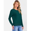 image:imageANRABESS Womens 100 Wool Sweaters Crewneck Long Sleeve Work Business Casual Basic Sweater Tops 2026 Fall OutfitsLake