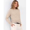 image:imageANRABESS Womens Long Sleeve Rolled Neck Casual Soft Lightweight Basic Pullover Sweater Top 2026 Fall Shirt Work OutfitsAlmond