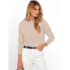 image:imageANRABESS Womens Long Sleeve Rolled Neck Casual Soft Lightweight Basic Pullover Sweater Top 2026 Fall Shirt Work OutfitsAlmond