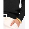 image:imageANRABESS Womens Long Sleeve Rolled Neck Casual Soft Lightweight Basic Pullover Sweater Top 2026 Fall Shirt Work OutfitsBlack
