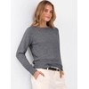image:imageANRABESS Womens Long Sleeve Rolled Neck Casual Soft Lightweight Basic Pullover Sweater Top 2026 Fall Shirt Work OutfitsDark Grey