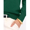 image:imageANRABESS Womens Long Sleeve Rolled Neck Casual Soft Lightweight Basic Pullover Sweater Top 2026 Fall Shirt Work OutfitsForest Green