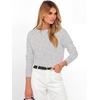 image:imageANRABESS Womens Long Sleeve Rolled Neck Casual Soft Lightweight Basic Pullover Sweater Top 2026 Fall Shirt Work OutfitsLight Grey