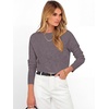 image:imageANRABESS Womens Long Sleeve Rolled Neck Casual Soft Lightweight Basic Pullover Sweater Top 2026 Fall Shirt Work OutfitsNutmeg
