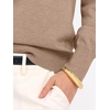 image:imageANRABESS Womens Long Sleeve Rolled Neck Casual Soft Lightweight Basic Pullover Sweater Top 2026 Fall Shirt Work OutfitsTan