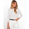 image:imageANRABESS Womens Long Sleeve Rolled Neck Casual Soft Lightweight Basic Pullover Sweater Top 2026 Fall Shirt Work OutfitsWhite