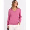 image:imageANRABESS Womens Long Sleeve V Neck Basic Sweaters  Classic Pullover TopsSoft LooseBusiness Casual WorkTravel VacationAll Day WearFall Spring OutfitsWinter Layer ClothingHot Pink
